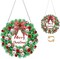 Christmas Diamond Art Hanging Kit – DIY Wreath Pendant Ornament (Double-Sided)